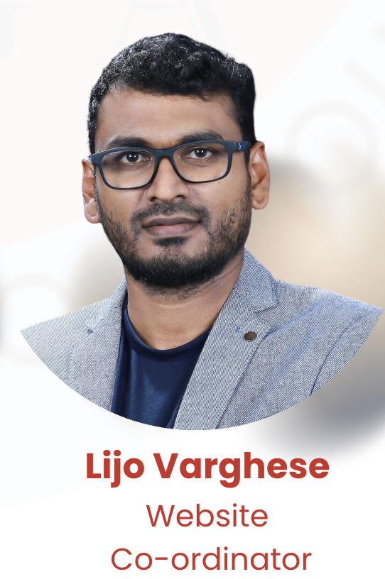 Lijo Varghese - Website Co-ordinator